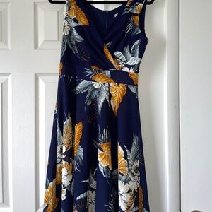 GRACE KARIN Women's Sleeveless Wrap V-Neck A-line Dress